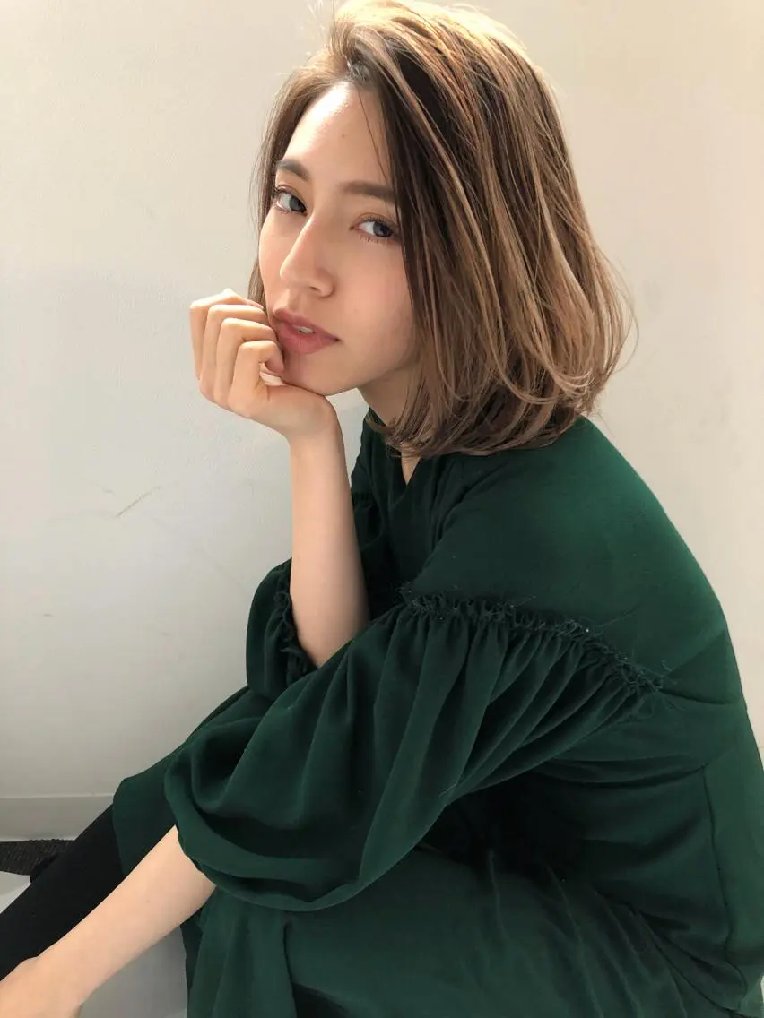カラー カット ヘアカラー トリートメント 酸性ストレート/ブリ ーチなし/中村 匠のヘアスタイル