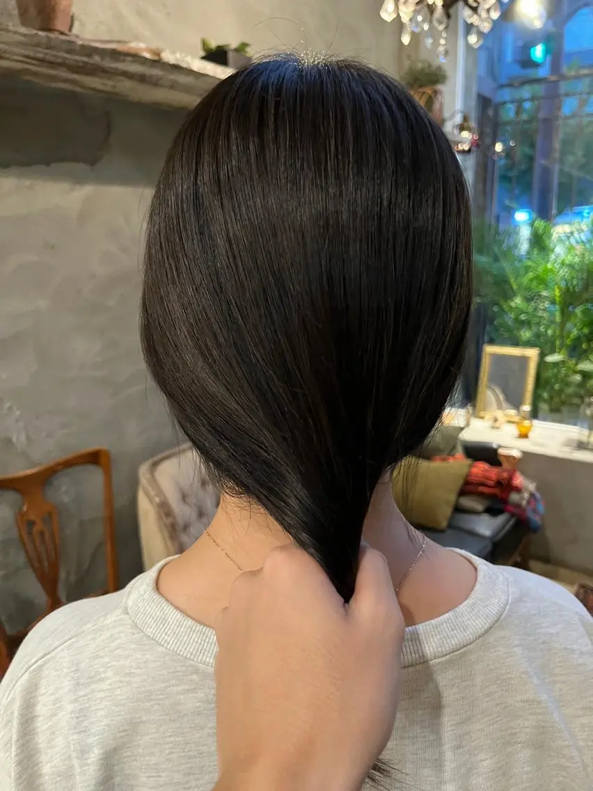 セミロング カラー 赤み消しカラー/ ナチュラル/トモキのヘアスタイル