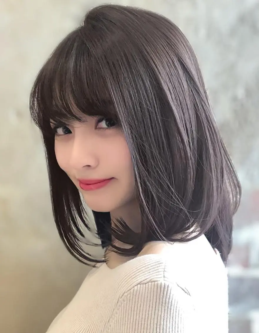 ミディアム カット ヘアカラー トリートメント 髪質改善🇰🇷 店長🇰🇷keiのヘアスタイル