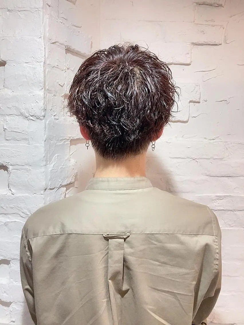 パーマ メンズ カット スパのヘアスタイル
