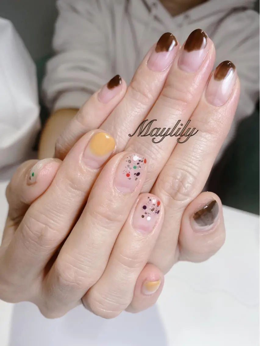 ネイル 持ち込み ハンドネイル Nail salon Maylilyのネイルデザイン