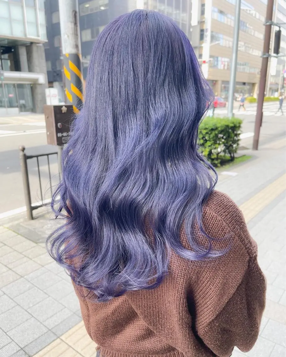 ロング カラー ヘアカラー トリートメント ハイトーン×レイヤー カットTAKUMIのヘアスタイル