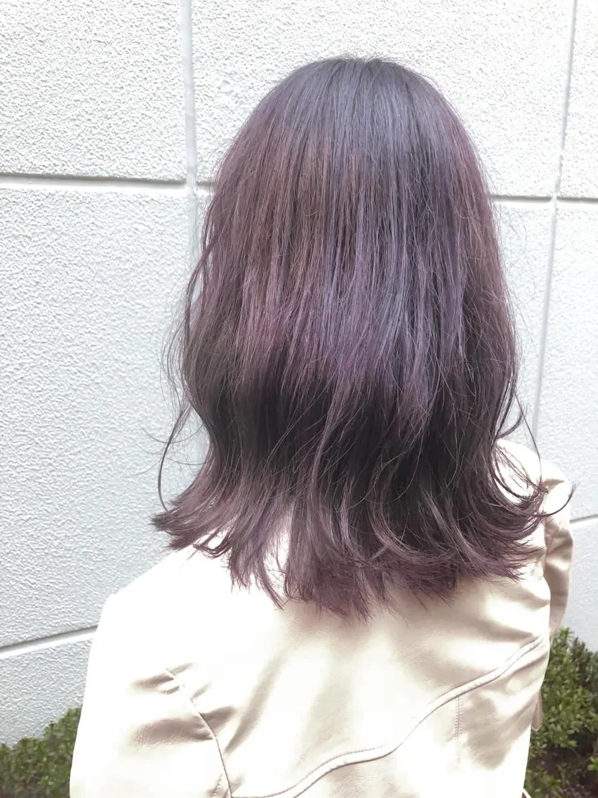 カラー アッシュ ラベンダーカラー ラベンダーアッシュ 松田 光雄のヘアスタイル