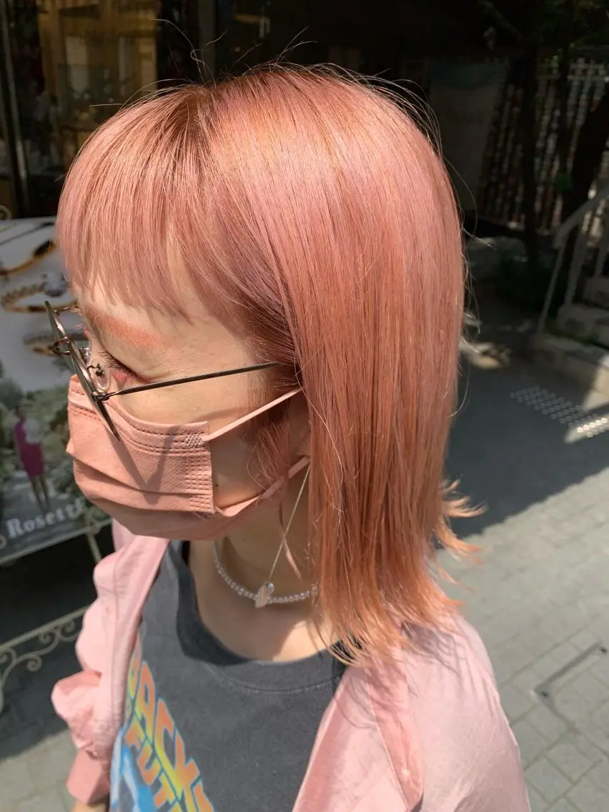 ミディアム カラー ヘアアレンジ ヘアカラー rico_by ヘアとアイブロウの眉毛・アイブロウイメージ