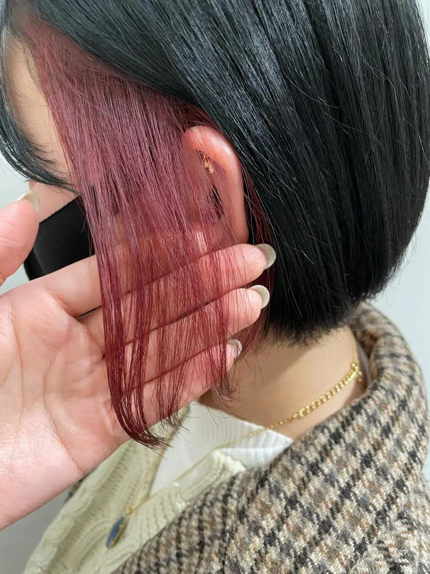 ショート カラー レイヤーカット❤︎ 韓国ヘア❤︎YUKAのヘアスタイル