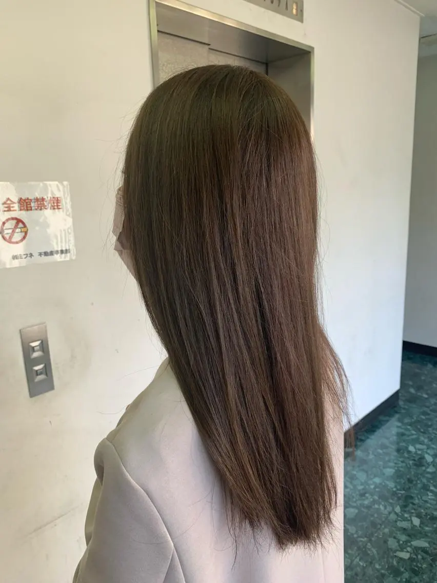 セミロング ヘアカラー トリートメント メンズパーマ 髪質改善☆有馬のヘアスタイル