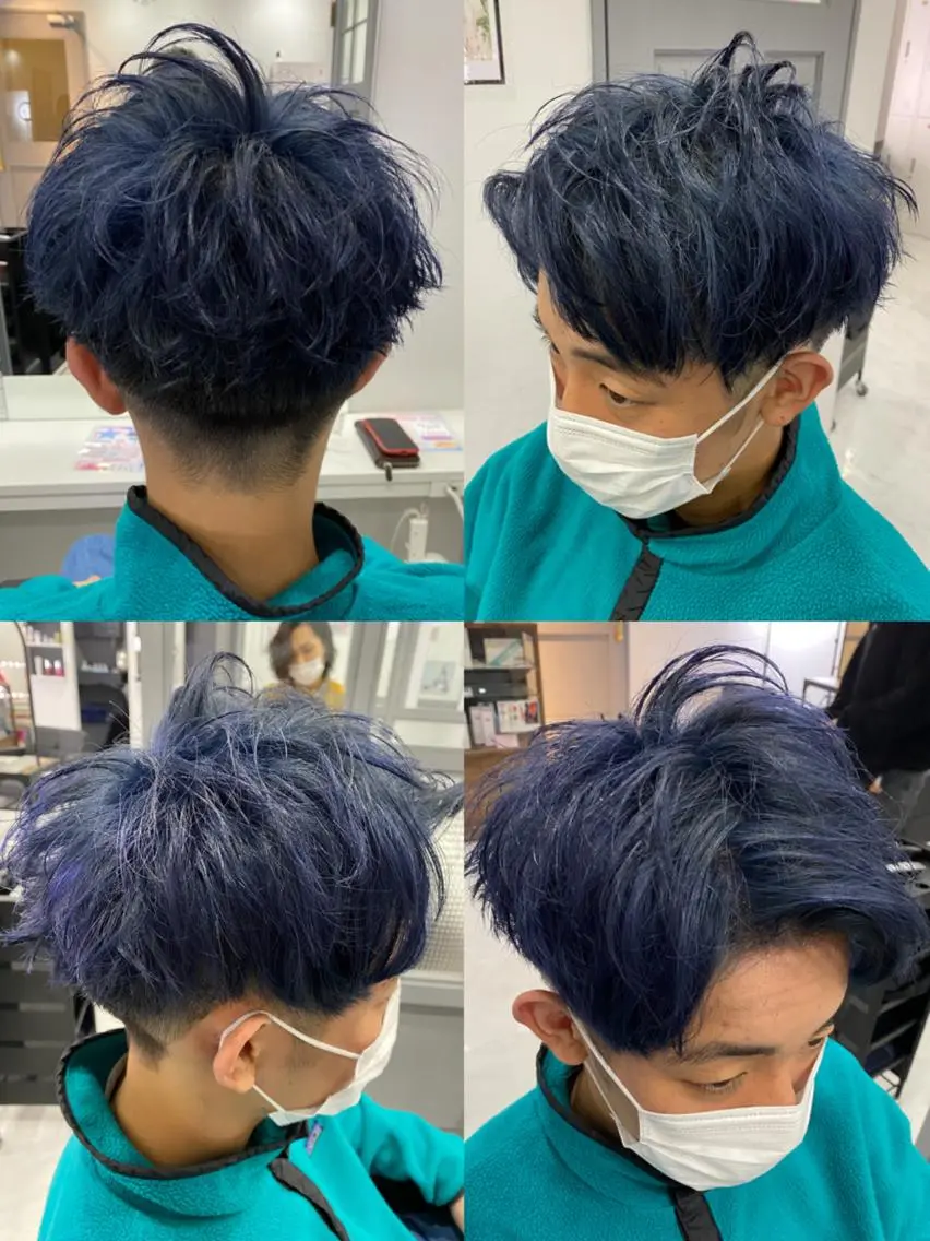 ショート カラー パーマ ヘアアレンジ メンズ カット ヘアカラー トリートメント 🔥メンズパーマ 特化 渡辺一翔のヘアスタイル