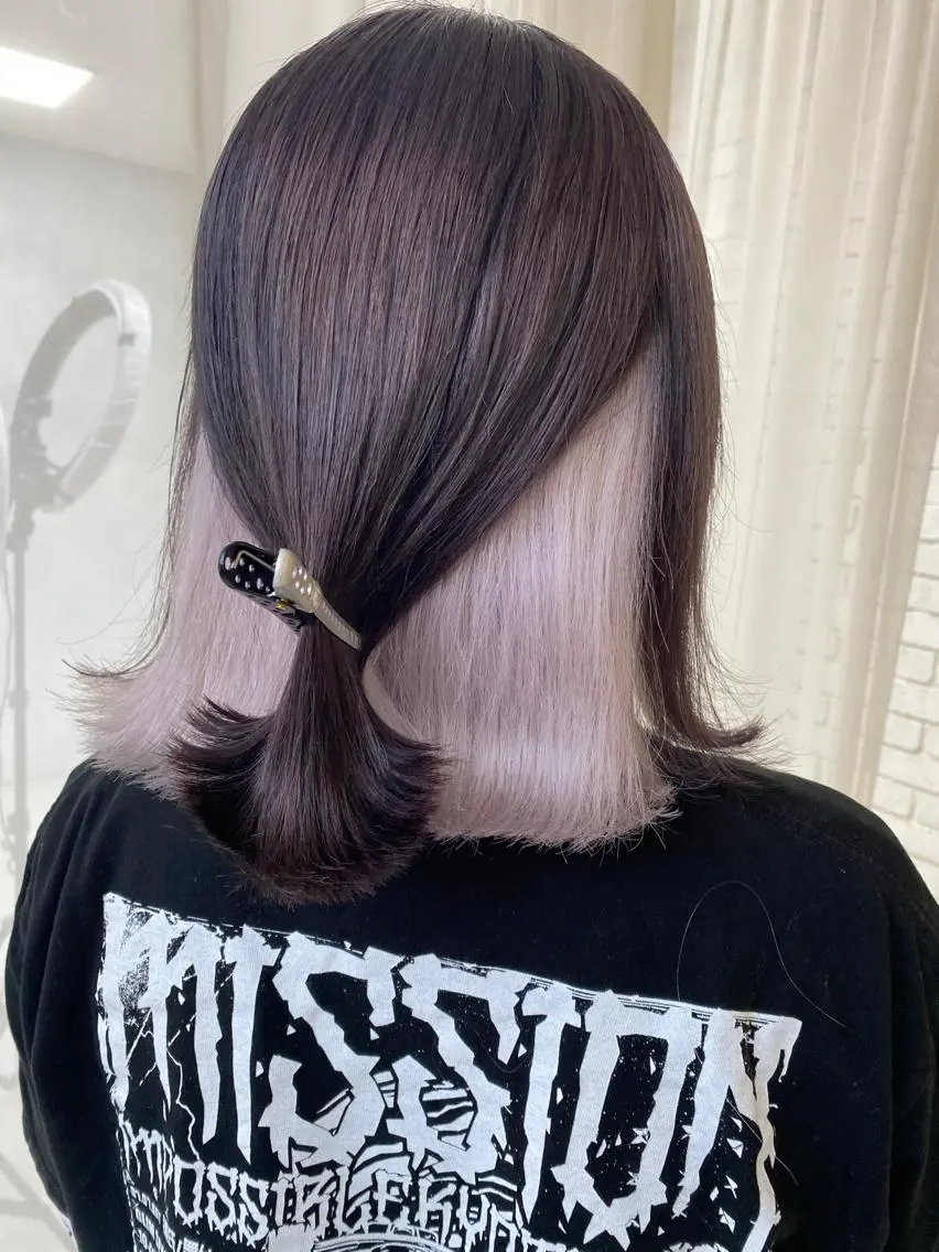 ミディアム カラー ブリーチ ケアブリーチ ダブルカラー ハイライトカラー ハイトーンカラー welring hair salonのヘアスタイル