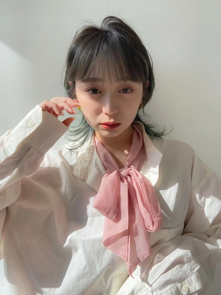 セミロング カラー ヘアアレンジ ボブ ウルフカット カット ヘアカラー トリートメント ヘアセット 天神レイヤーカット No.1💖マユカのヘアスタイル