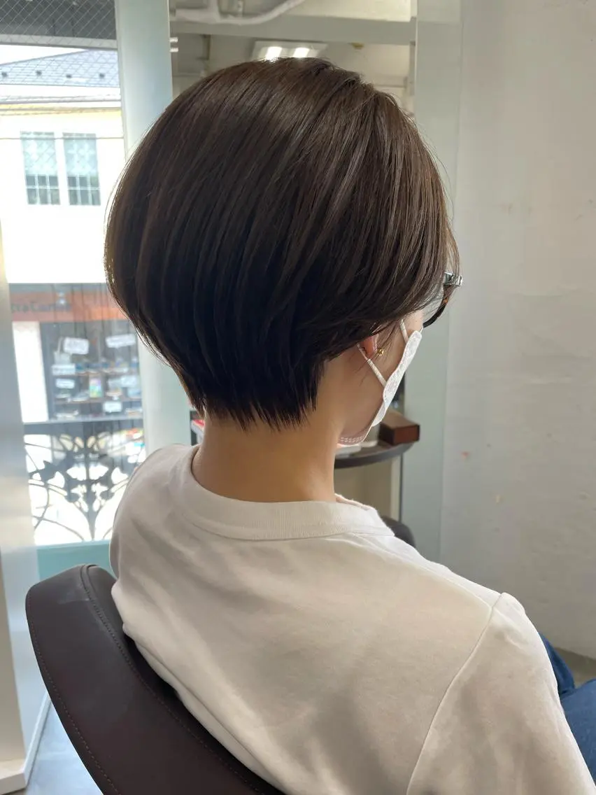 ショート カラー カット ヘアカラー トリートメント 平 ちひろのヘアスタイル