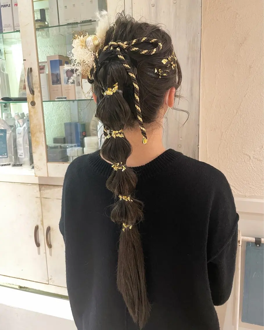 ロング ヘアアレンジ 🙃 透明感カラー/ボブのヘアスタイル
