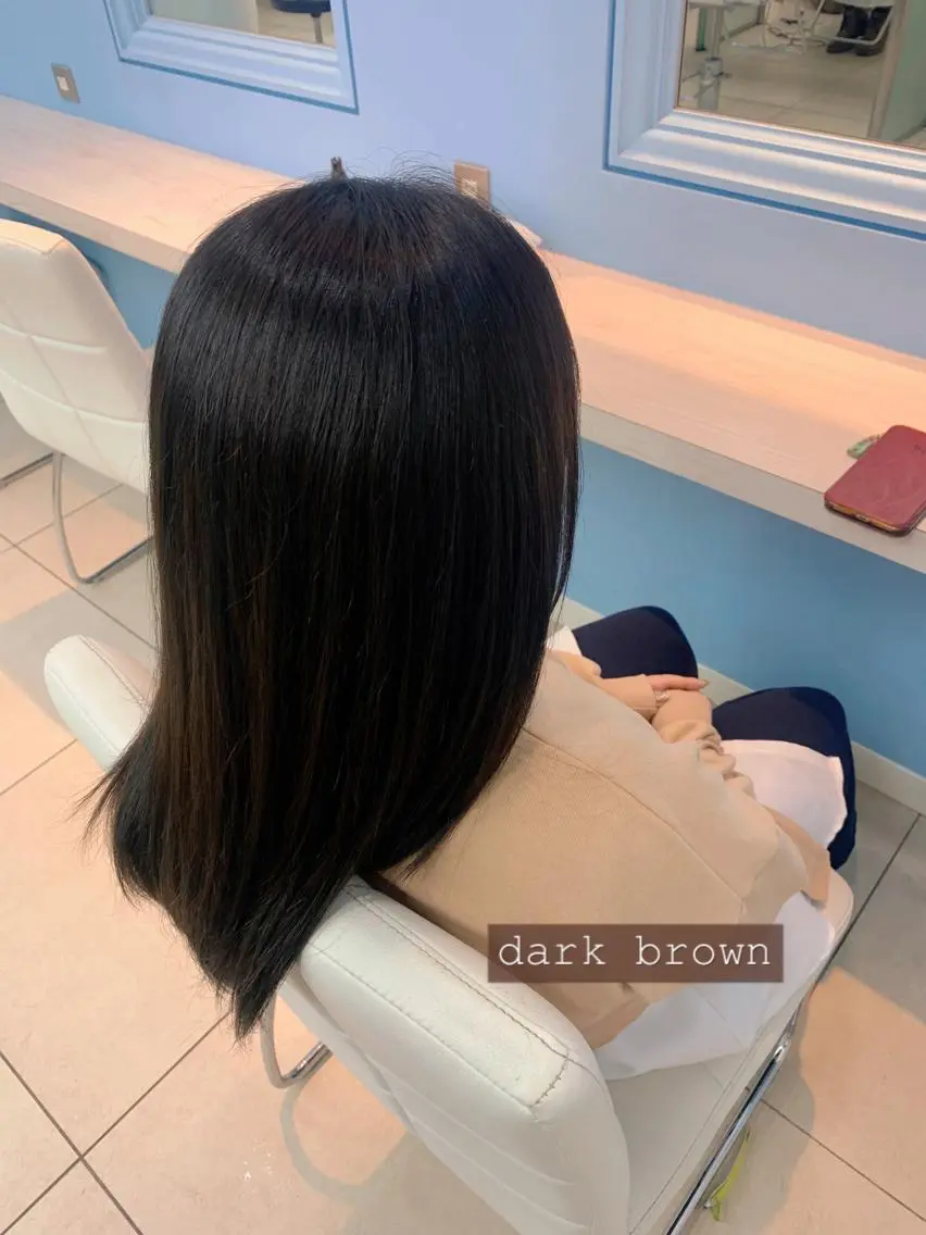 ロング カラー ブラウンカラー ダークブラウン ヘアカラー トリートメント ✂︎レディース のメンズカット屋さんのヘアスタイル