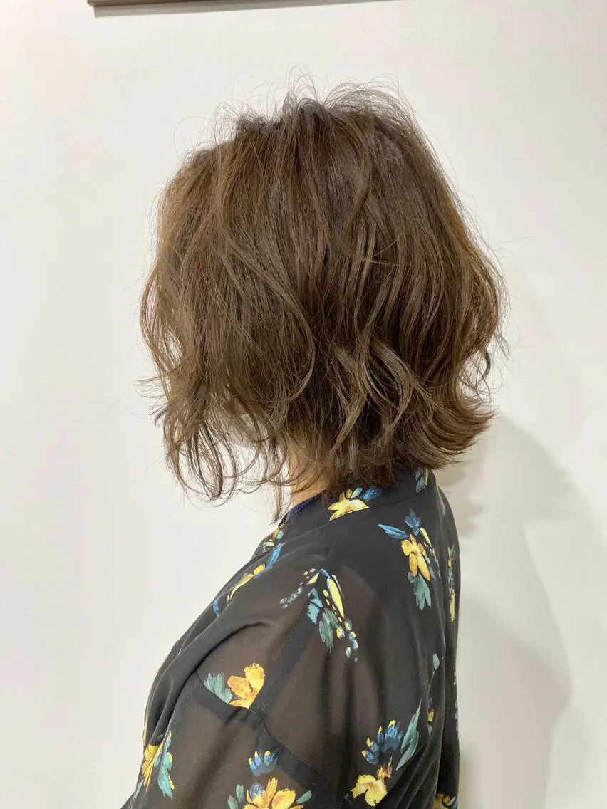 ミディアム カラー カット ヘアカラー トリートメント 北村 直人のヘアスタイル