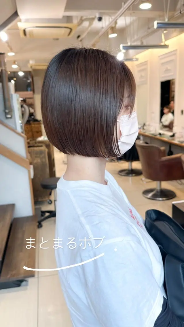 ミディアム カラー ボブ カット ヘアカラー ✨カラー支持No.1 🧸ワキ カナコ🧸のヘアスタイル