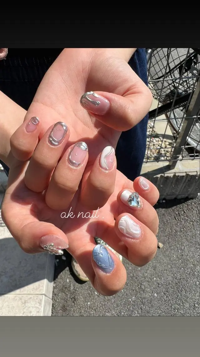 ネイル ハンドネイル ak nail .のネイルデザイン