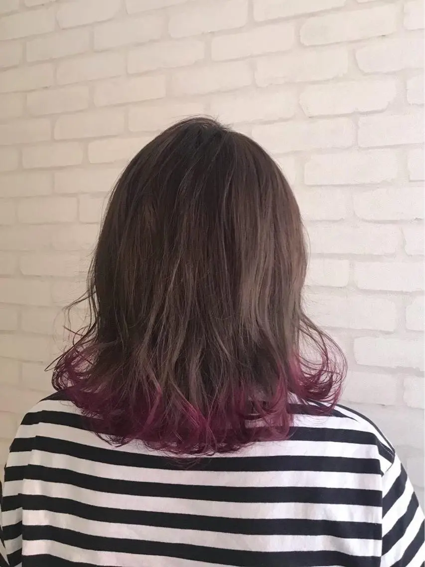 セミロング カラー repose日本橋 室町のヘアスタイル