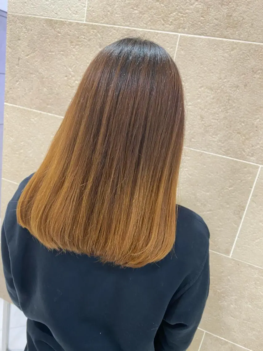 ミディアム 福木 康助のヘアスタイル