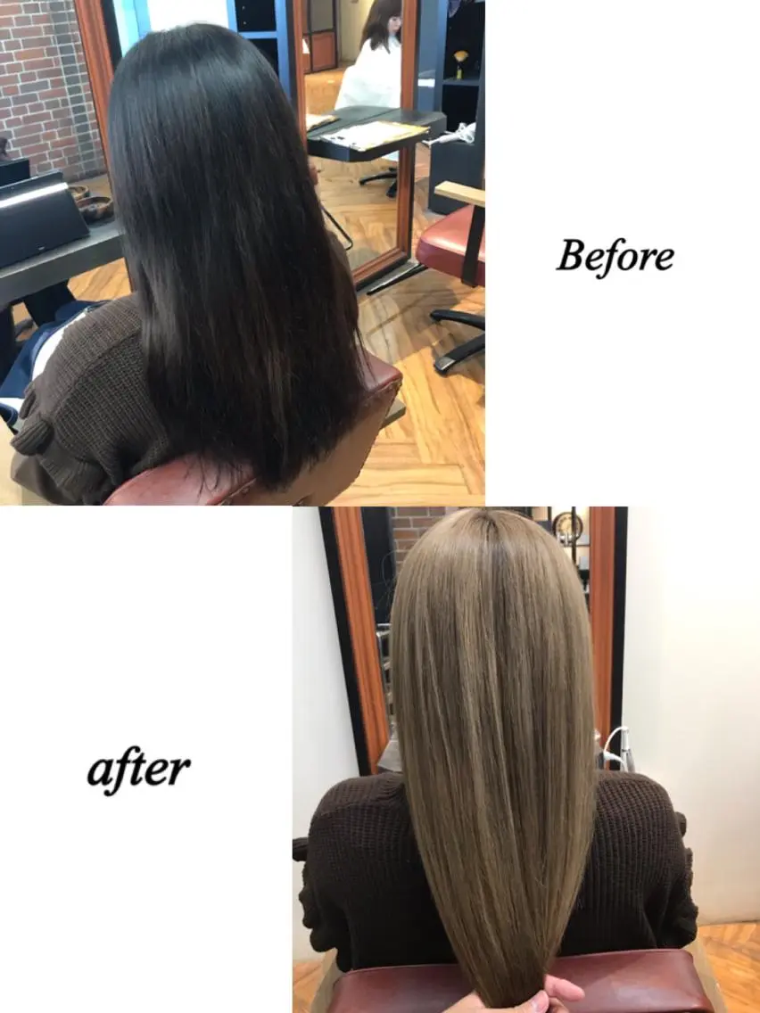 ミディアム カラー ブリーチ グレージュ ラベンダーカラー ラベンダーグレージュ ラベンダーグレー カット ヘアカラー トリートメント ヘッドスパ カラー/髪質改善スペ シャリスト宮本 伸一のヘアスタイル