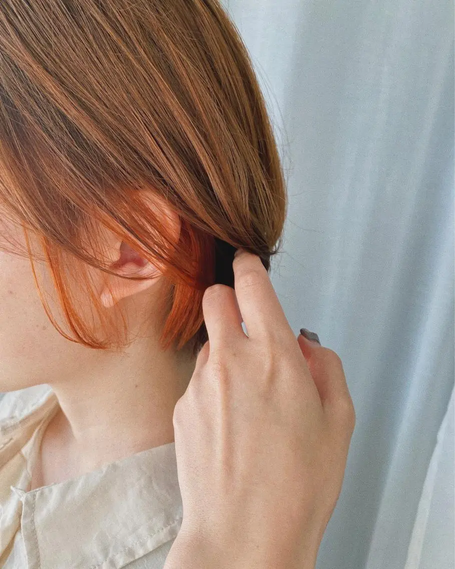 ショート カラー ヘアアレンジ ヘアカラー lani ブリーチ /ダブルカラーのヘアスタイル