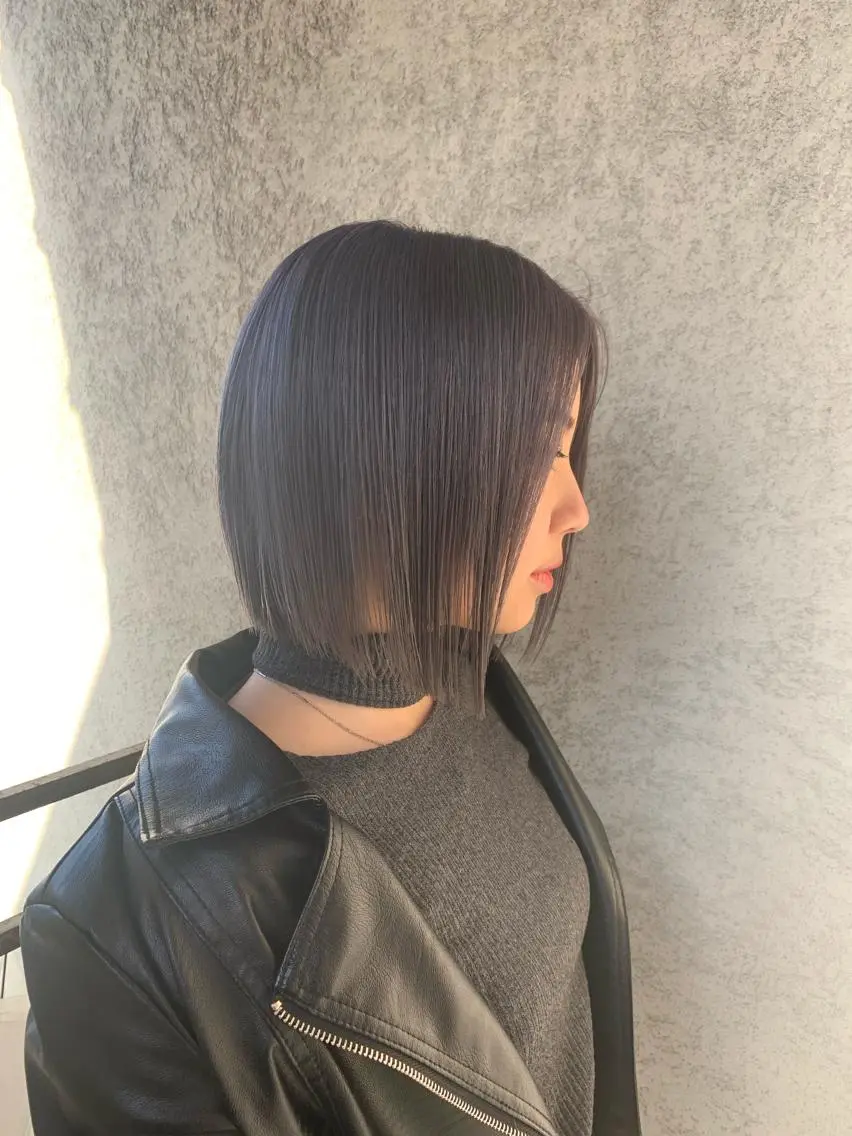 ショート カラー パーマ ヘアアレンジ キッズ ワンレンボブ シールエクステ ハンサムショート ベージュカラー 透明感カラー ヘアカラー トリートメント ブリーチカラー🔥 パーマ【佐々木凌平】のヘアスタイル