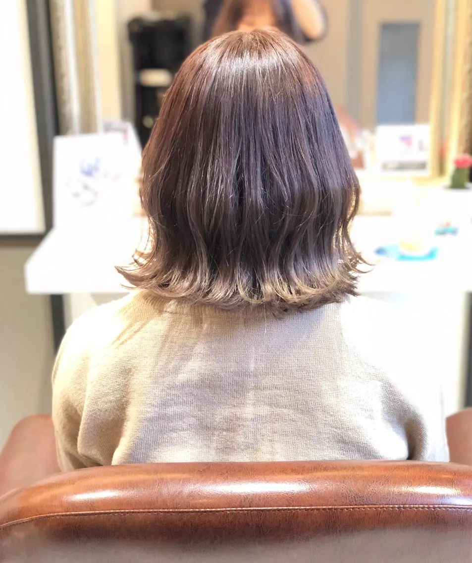 ミディアム カラー ベージュカラー 透明感カラー ミルクティーベージュ ヘアカラー トリートメント 後藤 ユウキ/髪質改善🫧のヘアスタイル