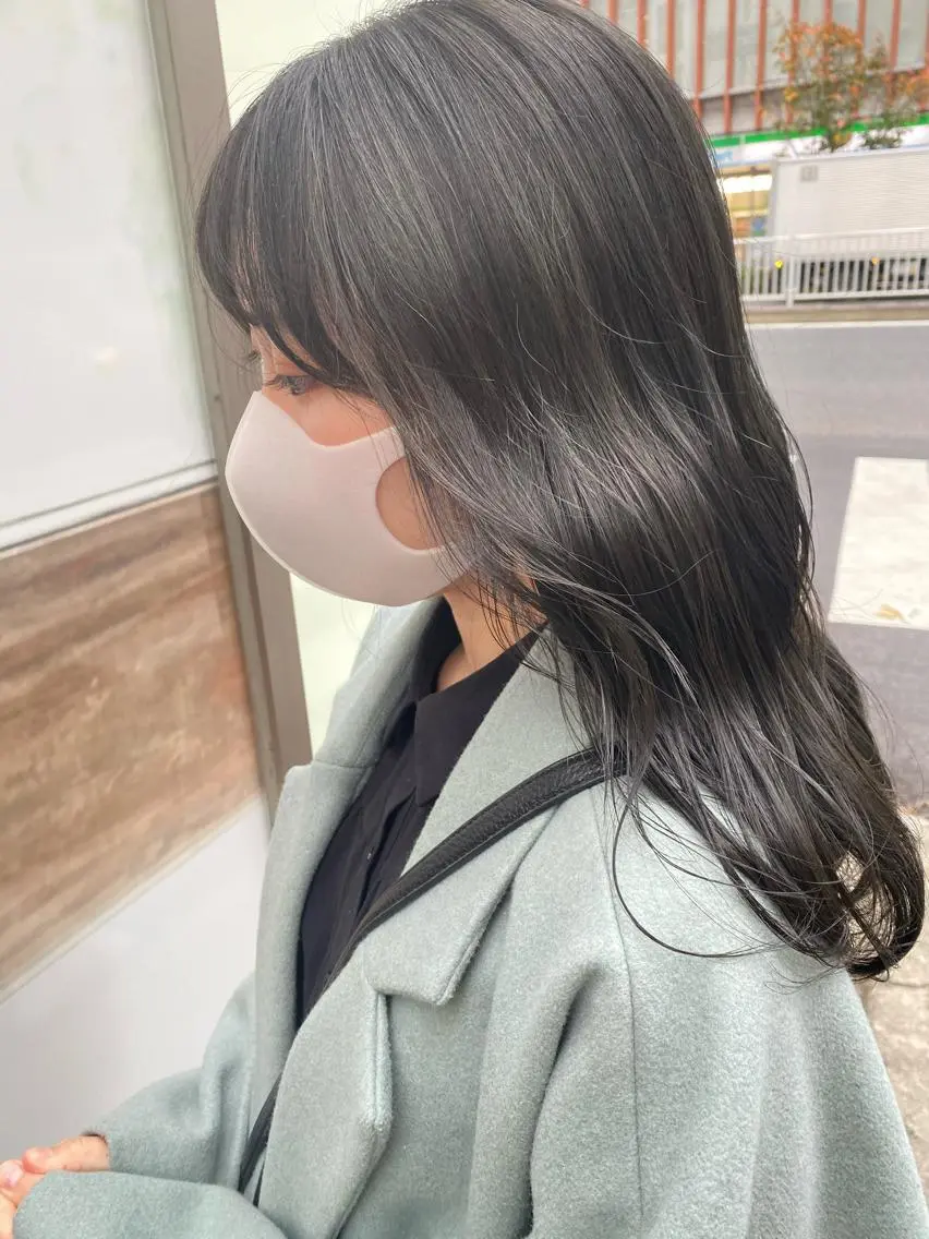 セミロング カラー ヘアカラー トリートメント 渋谷/韓国風 西原直樹のヘアスタイル
