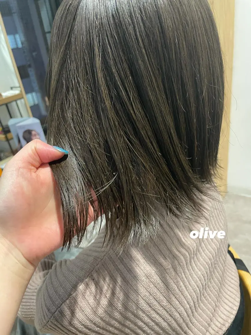 ミディアム カラー パーマ ヘアアレンジ 透明感カラー ヘアカラー 🌿AMANE🌿 sakiのヘアスタイル