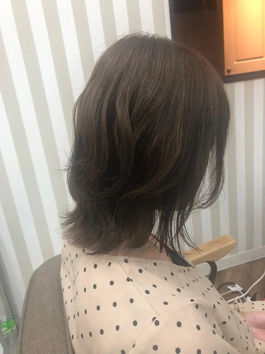 ミディアム ボブレイヤー ボブ レイヤーカット カット 縮毛矯正 トリートメント 銀座◎ショートヘア kogaのヘアスタイル