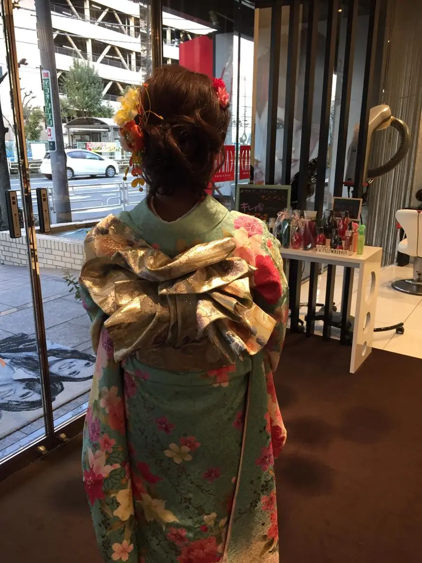 ヘアアレンジ 成人式 田畑 福恵のヘアスタイル