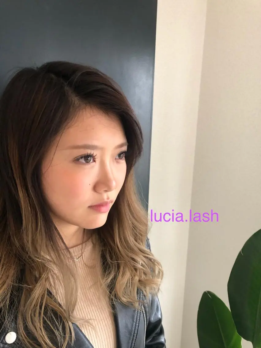 マツエク・マツパ Cカール フラットラッシュ マツエク Lucia 小川のマツエク・マツパデザイン