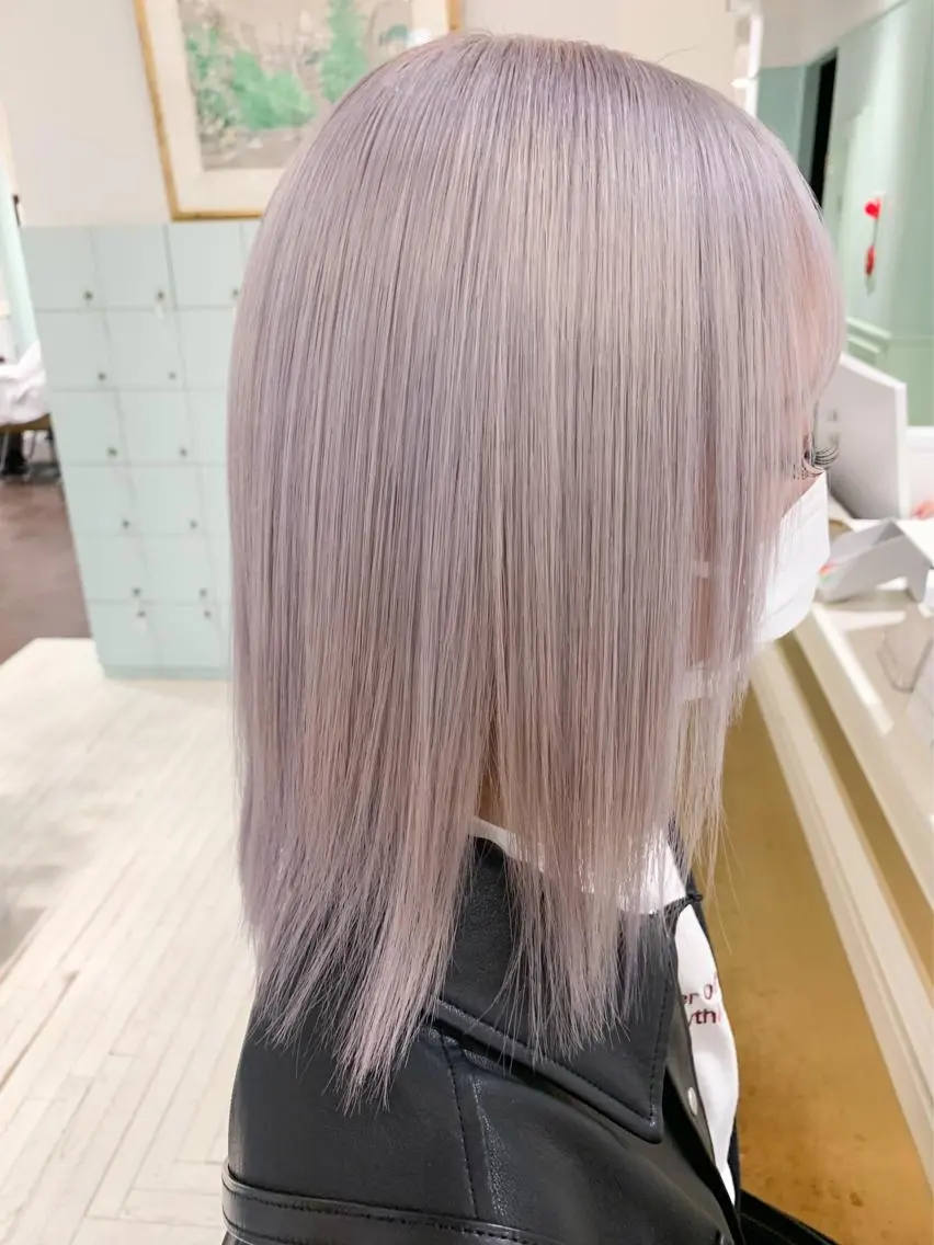 ミディアム カット ヘアカラー トリートメント 🍀ケアブリーチ カラー🍀坂井のヘアスタイル