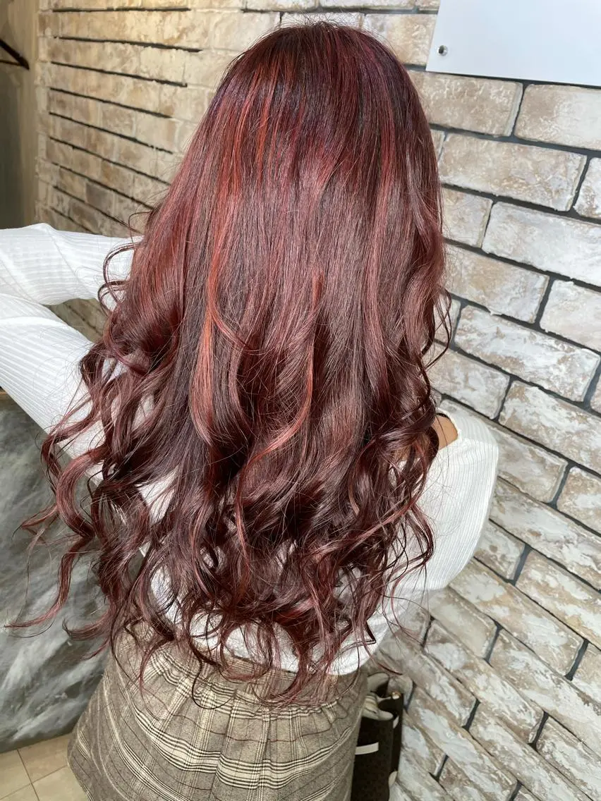 ロング ハイライト 北千住10分 肥高　壮汰のヘアスタイル