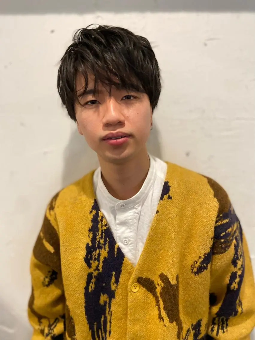 ショート カラー パーマ ヘアアレンジ メンズ ちこ .のヘアスタイル