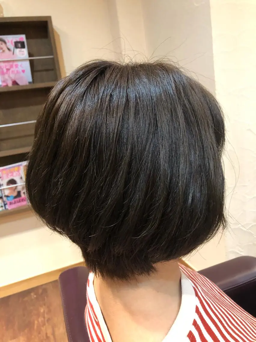 ショート カラー アクアカラー ミント ✨🌿大人可愛い愛さ れhair🌿✨松本のヘアスタイル
