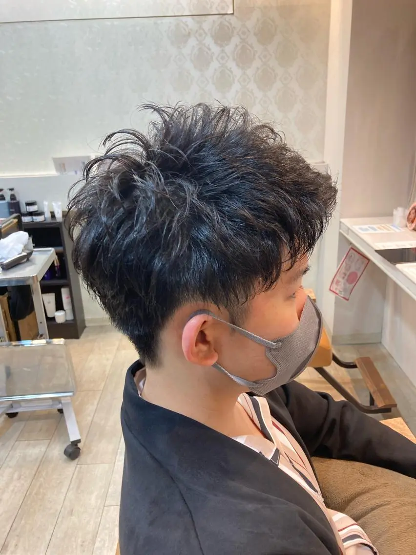 ショート パーマ 似合わせカット waRin syamp&headのヘアスタイル