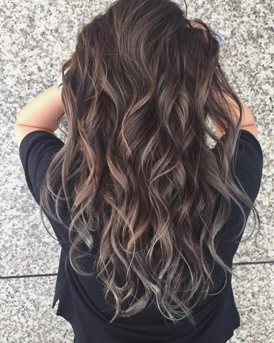 ロング カラー カット ヘアカラー トリートメント 菅村 勇亮のヘアスタイル