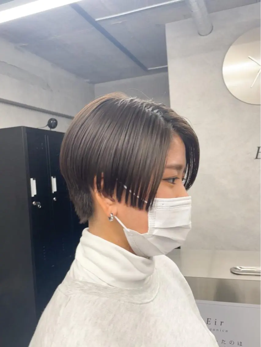 ショート カラー パーマ ヘアアレンジ メンズ キッズ ショートボブ ハンサムショート ボブ ショートヘア 大人スタイル 太田のヘアスタイル