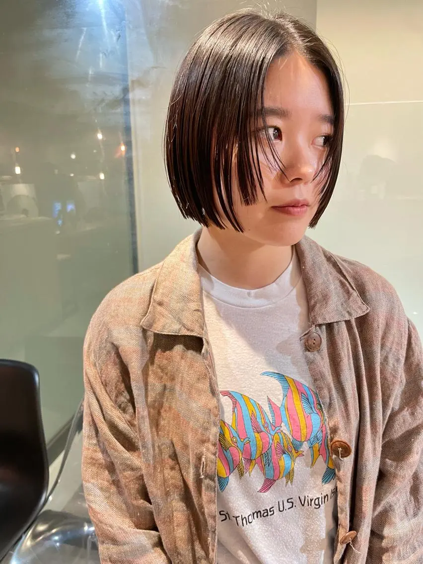 ショート カット ボブ/パーマ 古家 佑真のヘアスタイル