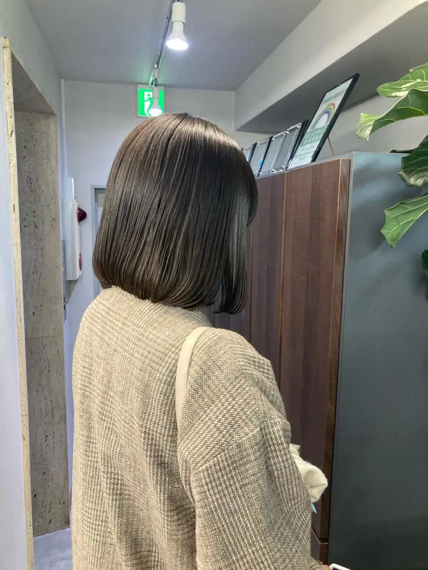 ショート カラー ボブ カット ヘアカラー トリートメント ブリーチ&似合せボブ 田中寛十のヘアスタイル