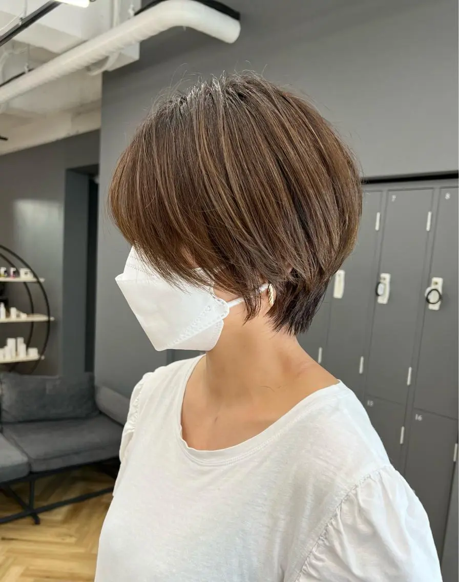 ショート 丸みショート ショートヘア 寺尾 綾乃のヘアスタイル