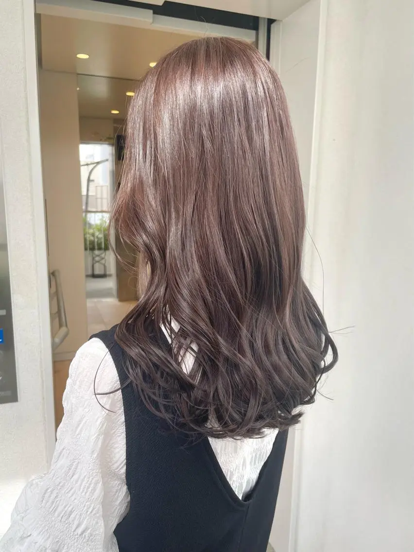 ミディアム カラー ヘアアレンジ ヘアカラー トリートメント メンズ似合わせ🪞 kotoriのヘアスタイル