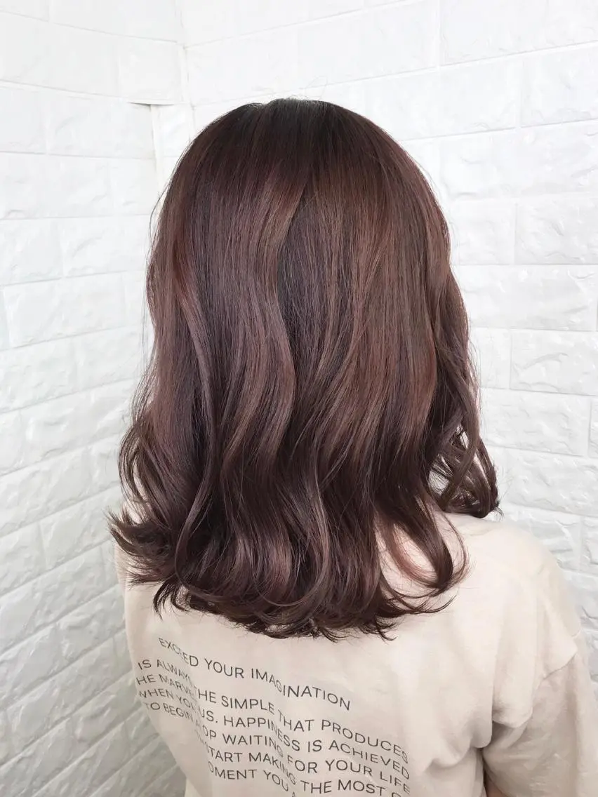 ミディアム カラー 髪質改善縮毛矯正 美容師✂️山崎竜二のヘアスタイル