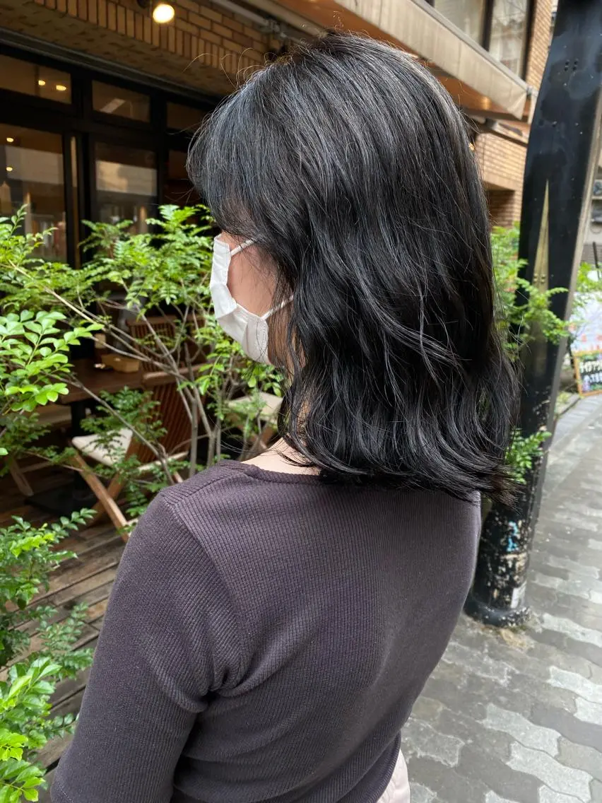 ミディアム ノンダメージ 🥑mikubanのヘアスタイル