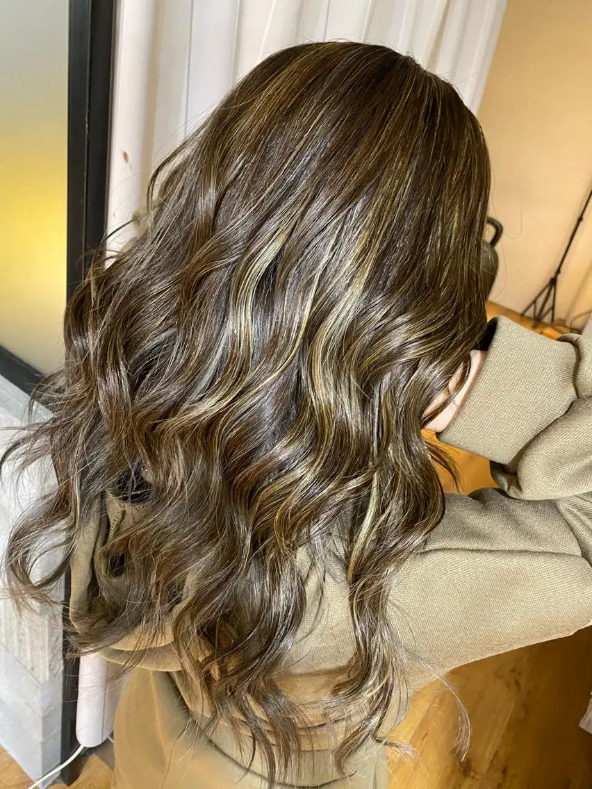 ロング カラー ヘアアレンジ グラデーションカラー ハイライトカラー ハイライト 久米 治仁のヘアスタイル