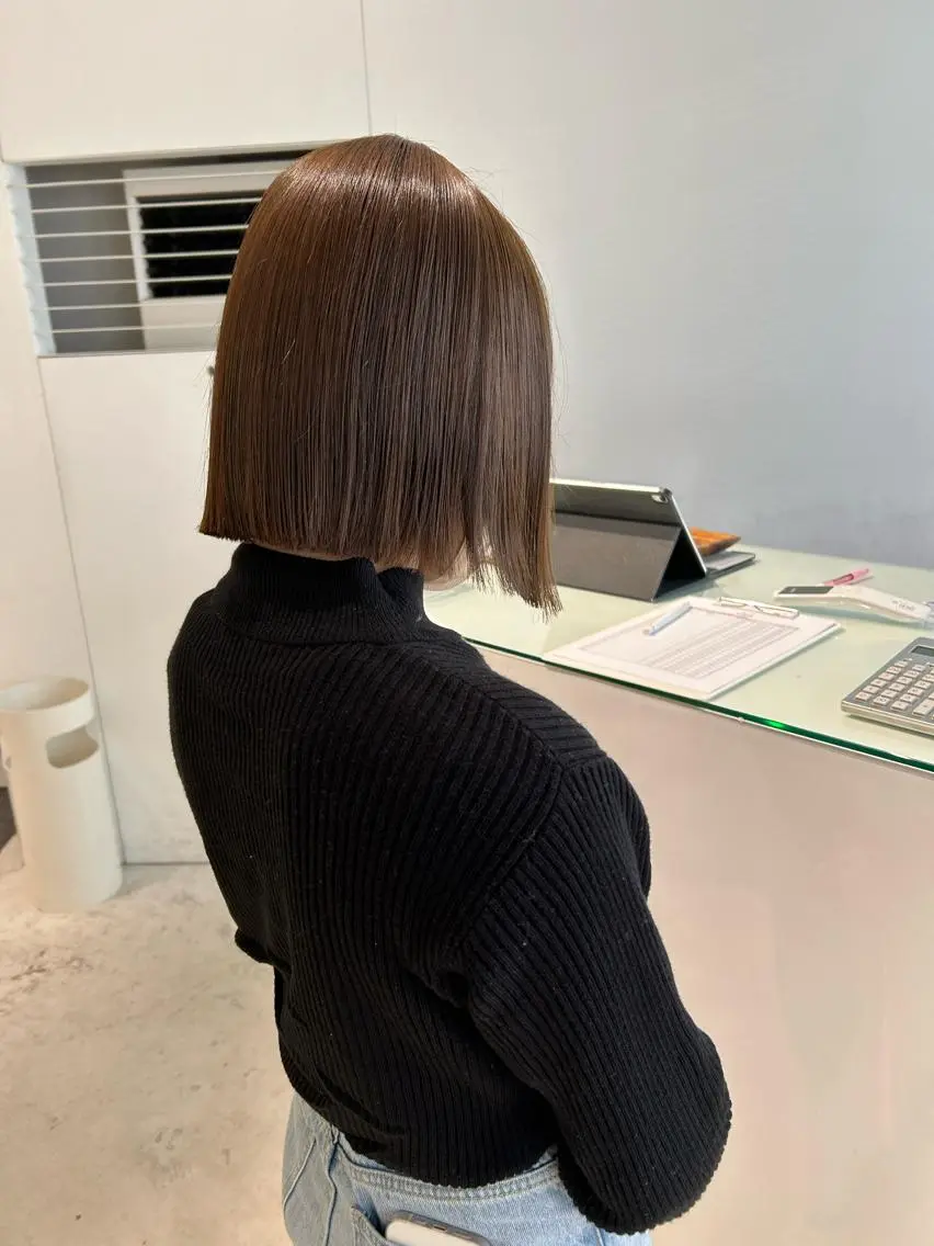 ミディアム カラー ベージュカラー オリーブベージュ ヘアカラー 透明感カラー🫧 nanohaのヘアスタイル