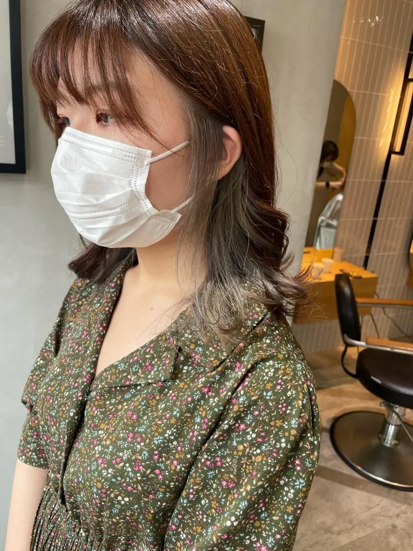 ショート 複雑履歴に対応ブリー チ無しダブルカラーのヘアスタイル