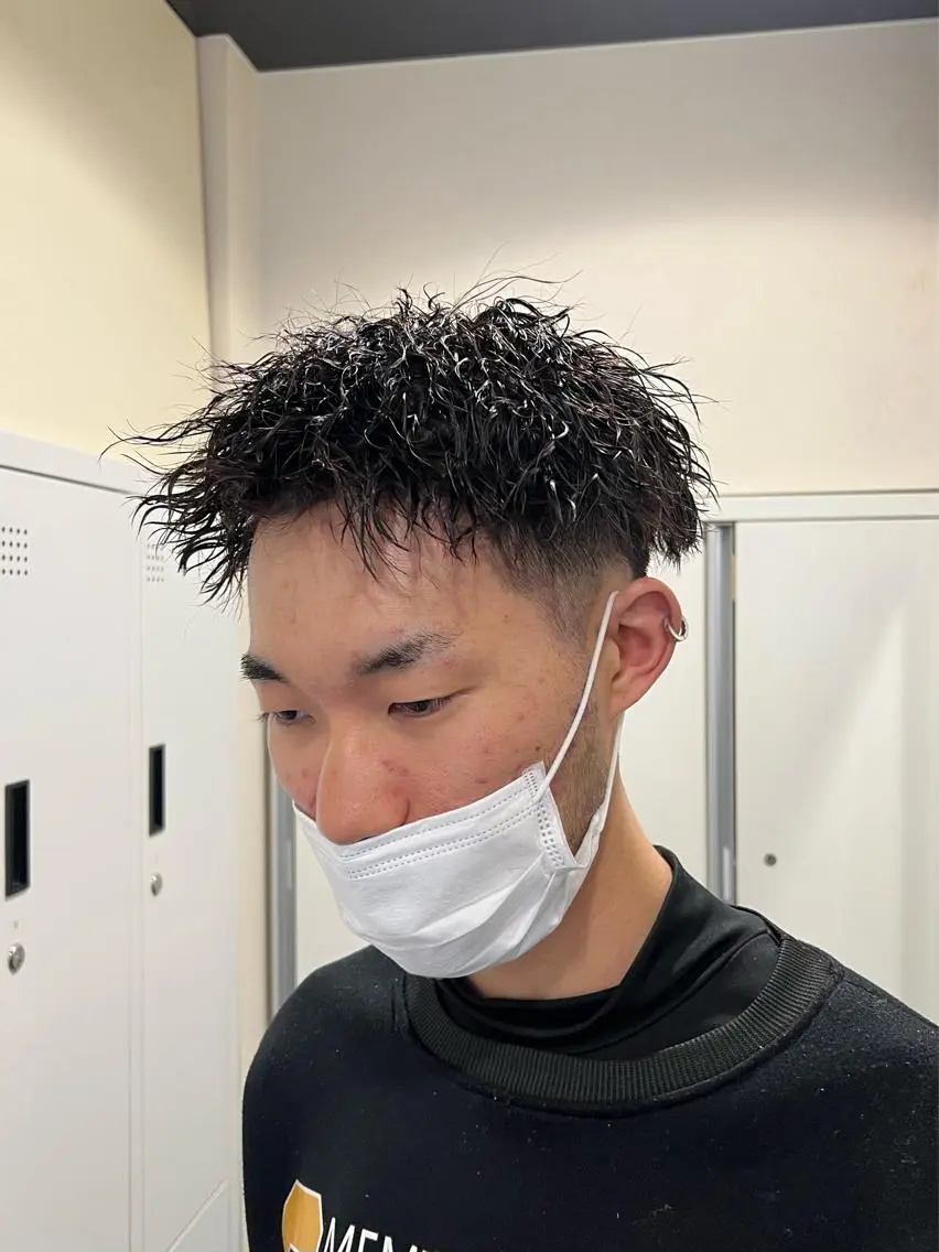 ショート パーマ メンズ メンズパーマ 茅ヶ崎パーマ特化/ スパイラル/ハルキのヘアスタイル