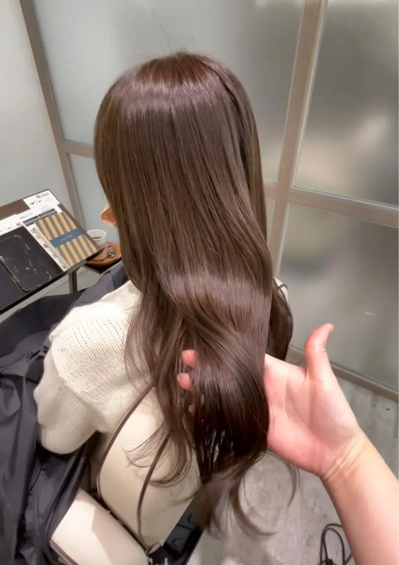 ロング カラー ヘアカラー トリートメント 🫧MITO カイレアサロン🫧のヘアスタイル