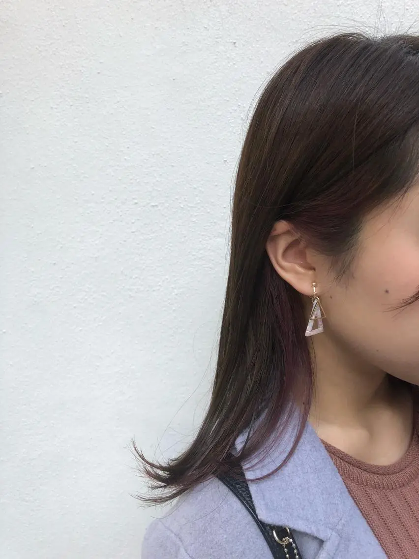 ミディアム カラー インナーカラー 三軒茶屋/髪質改善 やまなかのヘアスタイル