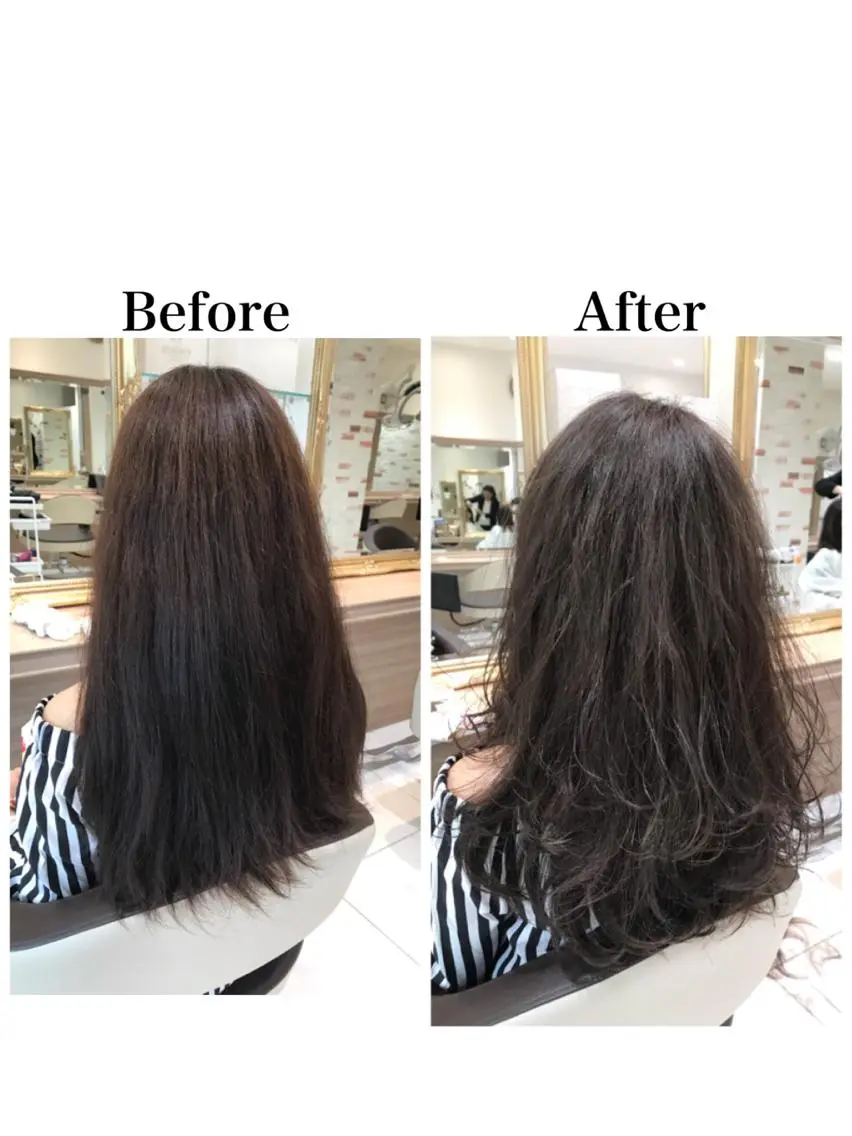 ロング ハイライト レイヤーカット 縮毛矯正 新宿 木下拓哉のヘアスタイル